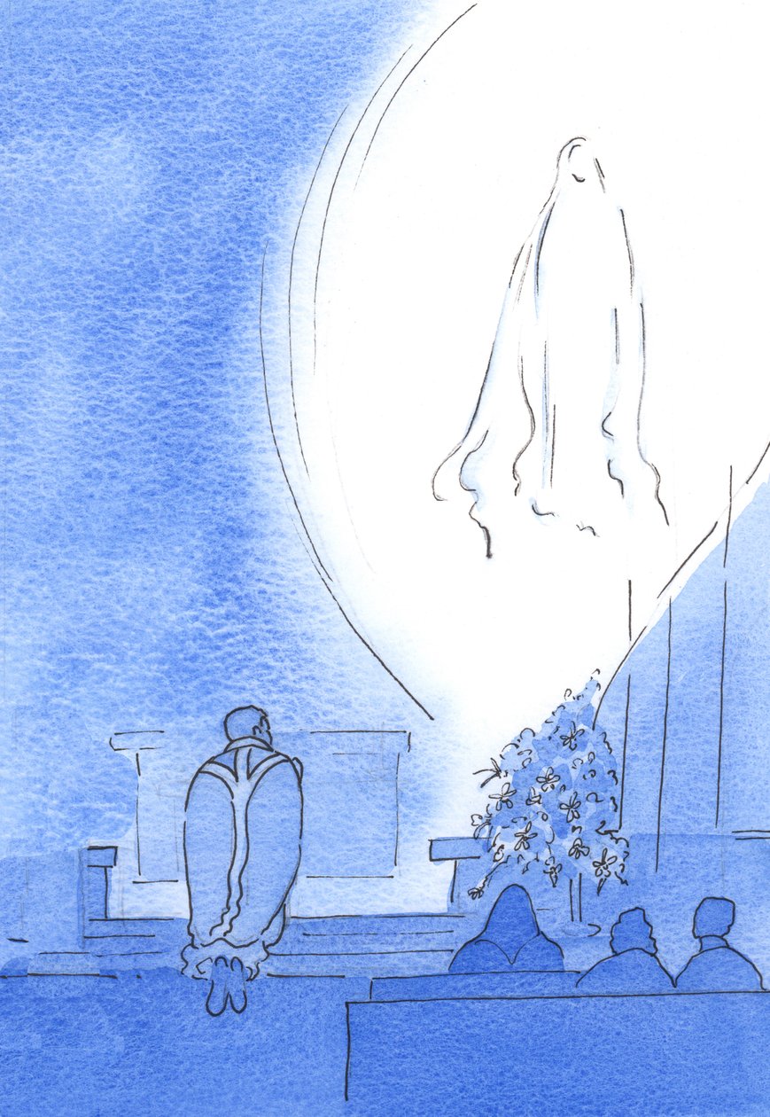 Notre Sainte Dame est apparue dans une Lumière Radieuse, près de nous, se réjouissant de notre dévotion alors que nous priions tous le rosaire, en mai - Elizabeth Wang