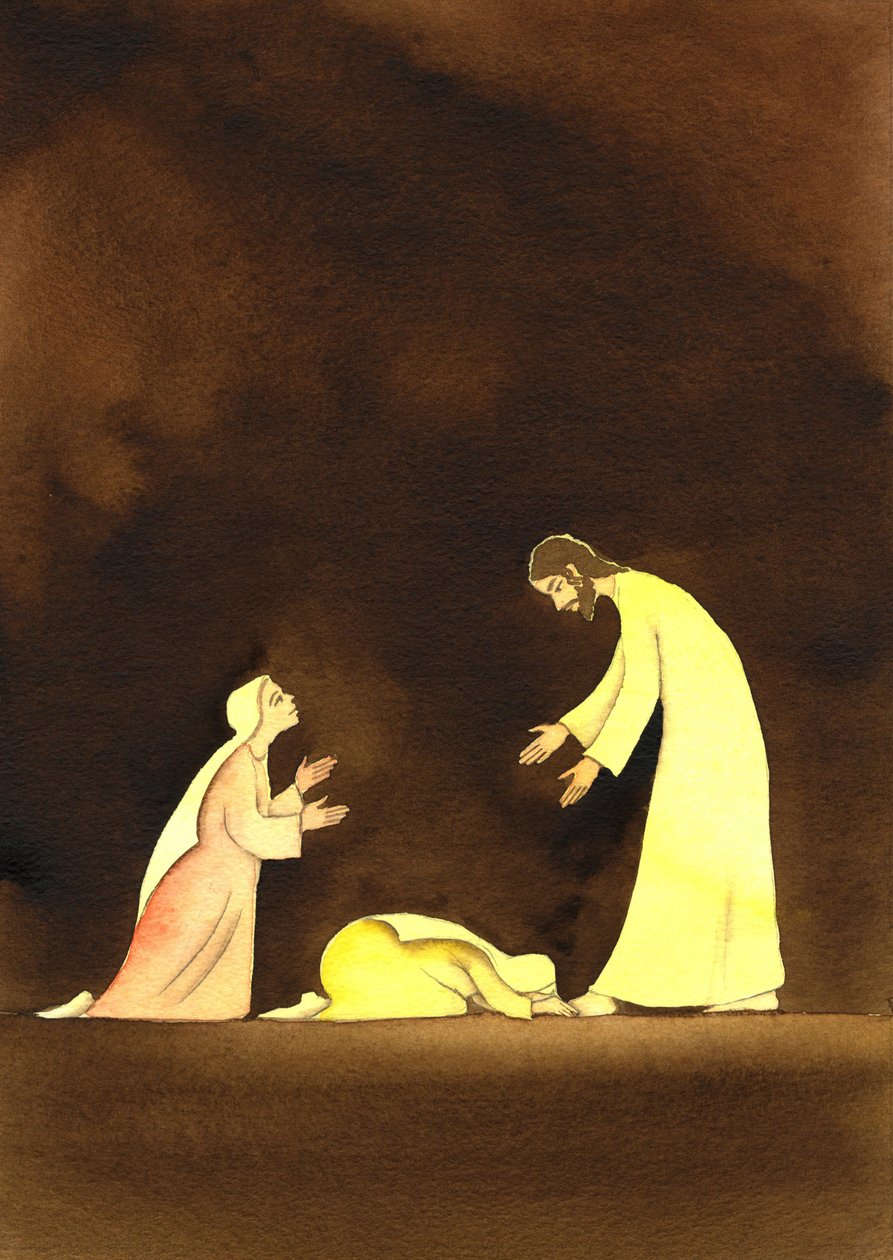 Les deux Marie avec le Christ ressuscité, 2001 - Elizabeth Wang