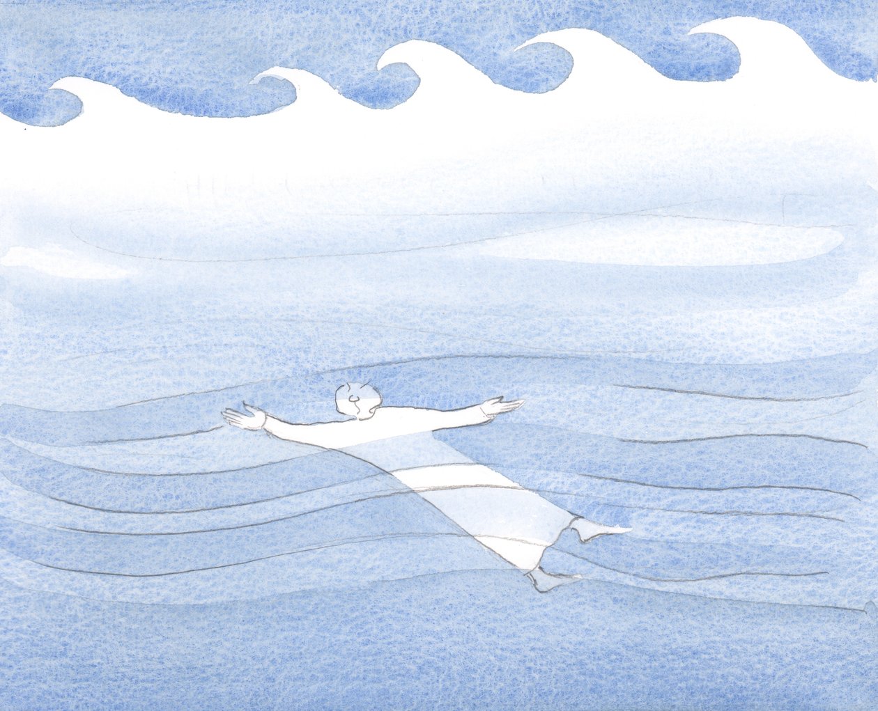 Nous pouvons glisser sous les eaux, sans être troublés par les tempêtes de surface, si nous prions avec confiance, même dans notre faiblesse - Elizabeth Wang