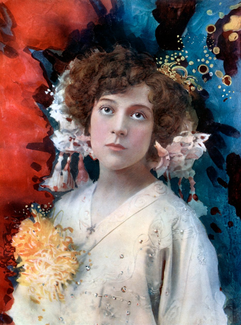 Florence Collingbourne dans San Toy, vers 1902 - Ellis and Walery