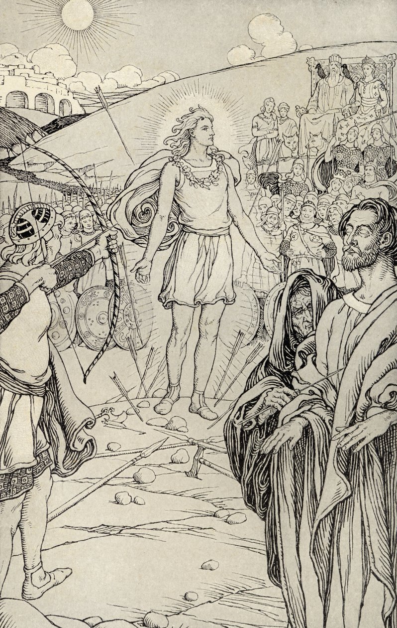 Chaque flèche dépassait sa tête, illustration de 