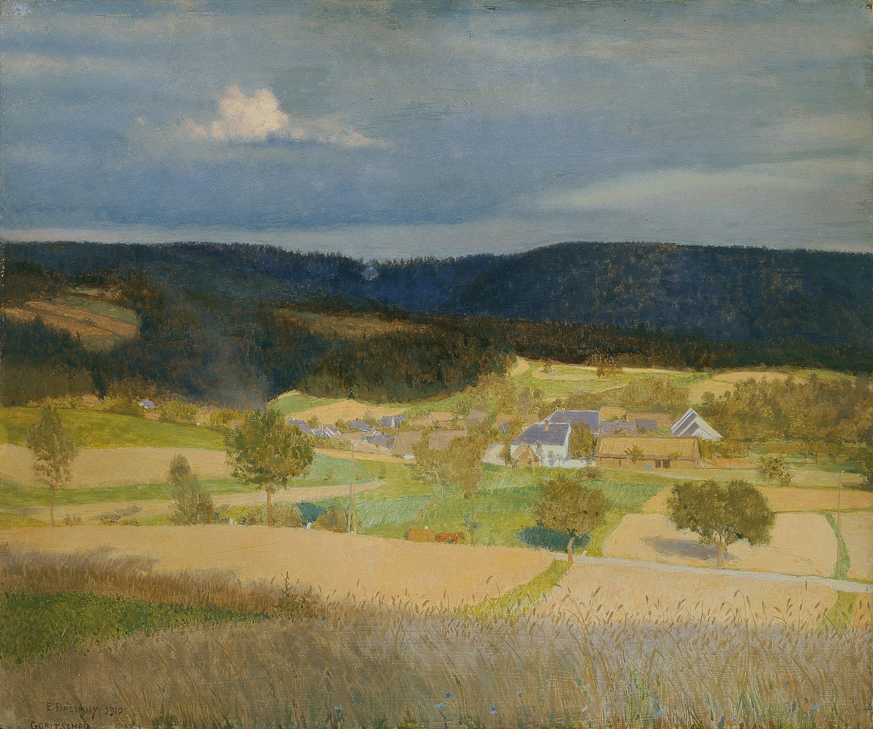 Village au soleil - Emanuel Baschny
