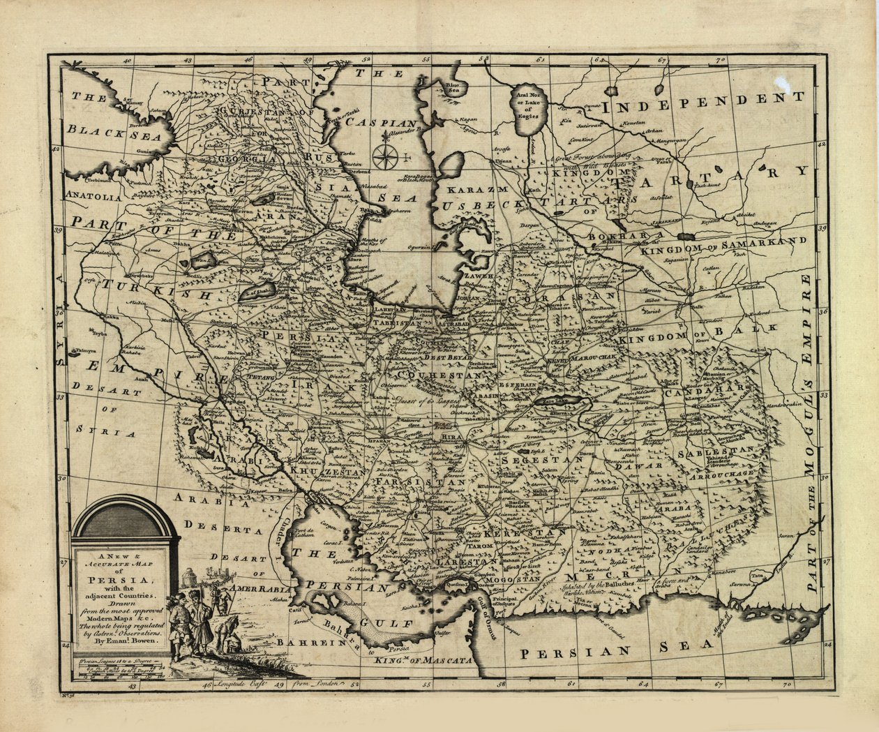 Nouvelle et précise carte de la Perse, avec l