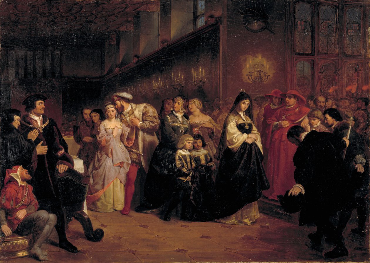 La cour de Anne Boleyn, 1846 - Emanuel Gottlieb Leutze