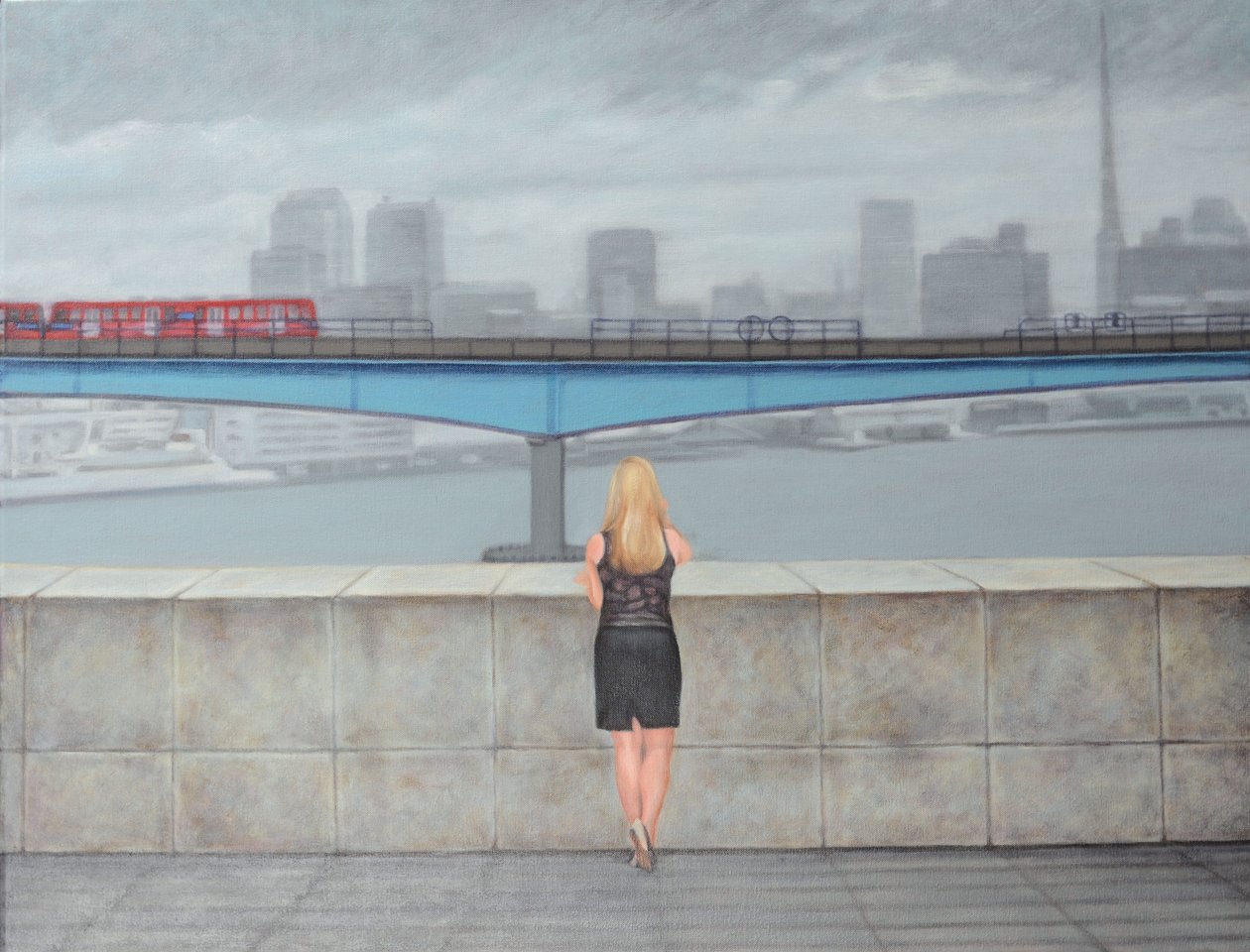 Sonnerie de téléphone, 2012 (huile sur toile) - Emiko Aida