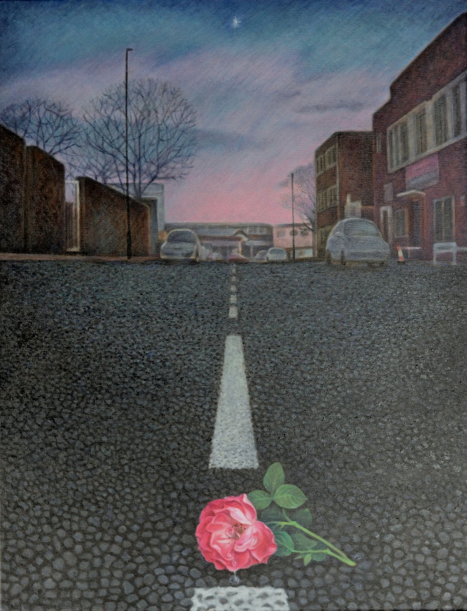 Wish upon a star ll, 2012 (huile sur toile) - Emiko Aida