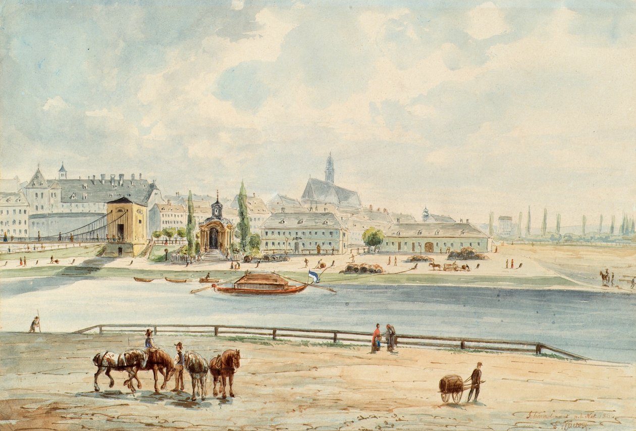 Le péage de Schanzel à Vienne - Emil Hütter