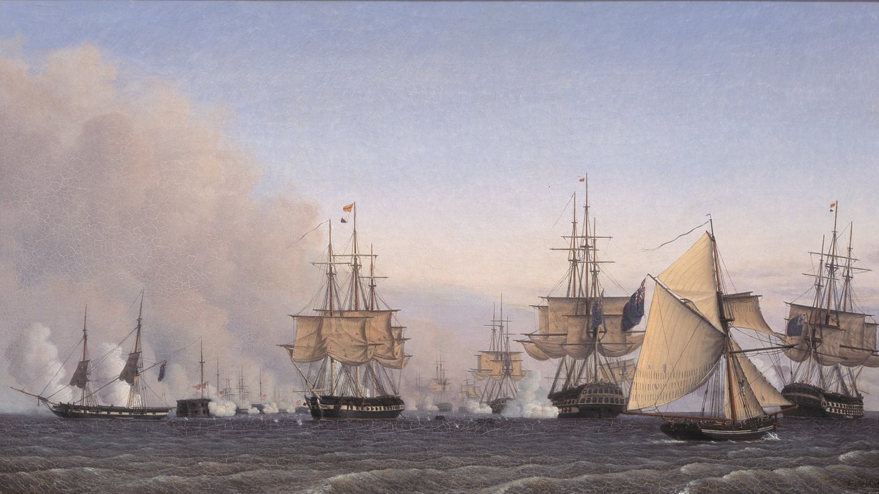 La bataille de la rade le 2 avril 1801 - Emil Normann