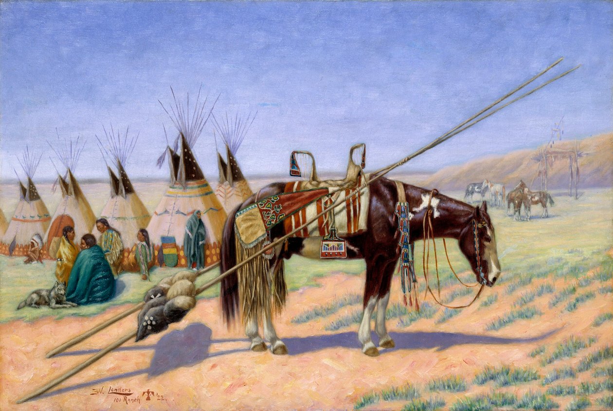 Les Indiens campent au 101 Ranch - Emil W. Lenders