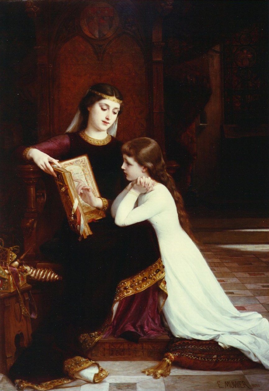 La leçon de lecture - Emile Munier