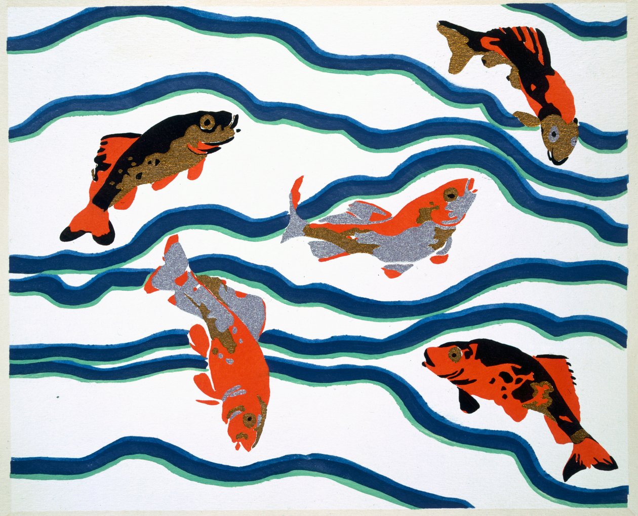 Motif de design aquatique de 