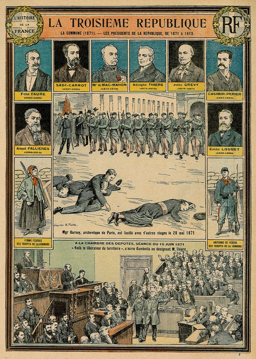 La Troisième République et ses présidents de 1871 à 1913 - la Commune de 1871 - Monseigneur Darbois, archevêque de Paris, a été exécuté, fusillé avec d