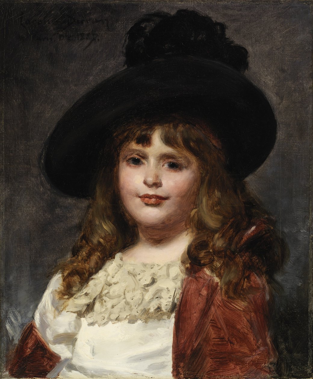 Laura à sept ans - Emile Auguste Carolus Duran