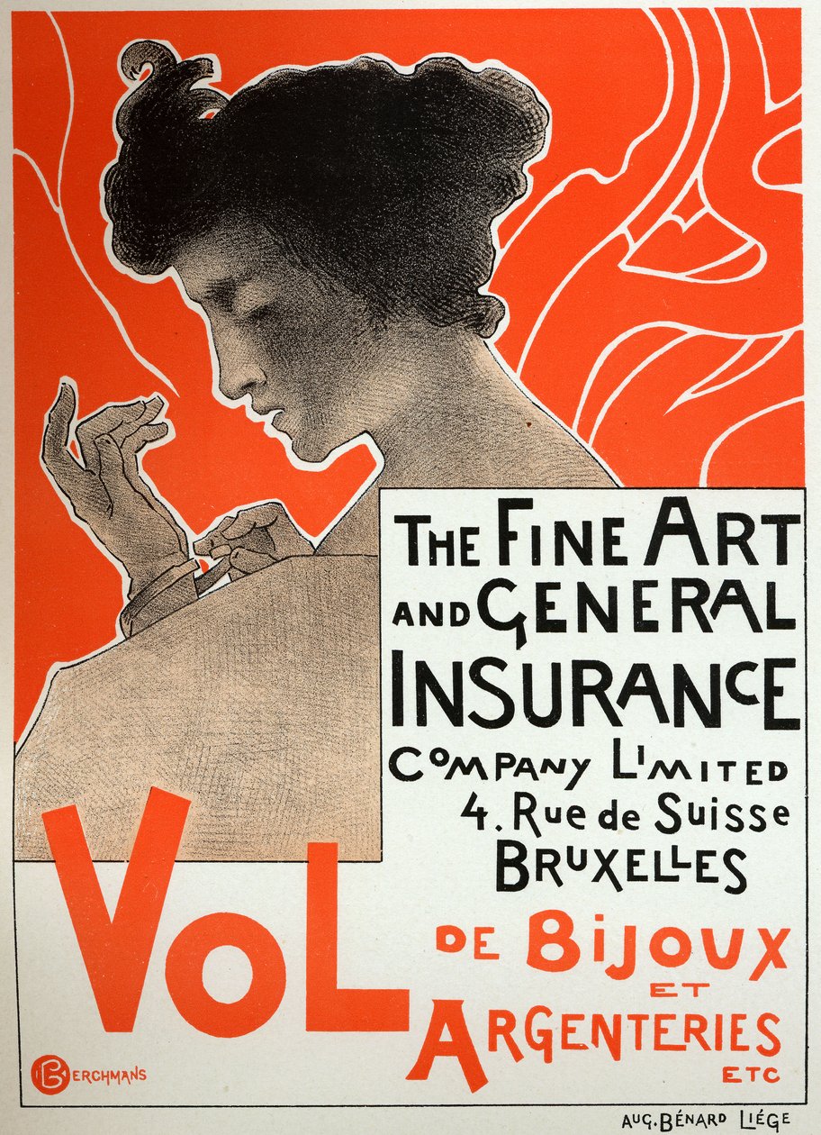 Assurance contre le vol de bijoux, c.1890 - Émile Berchmans