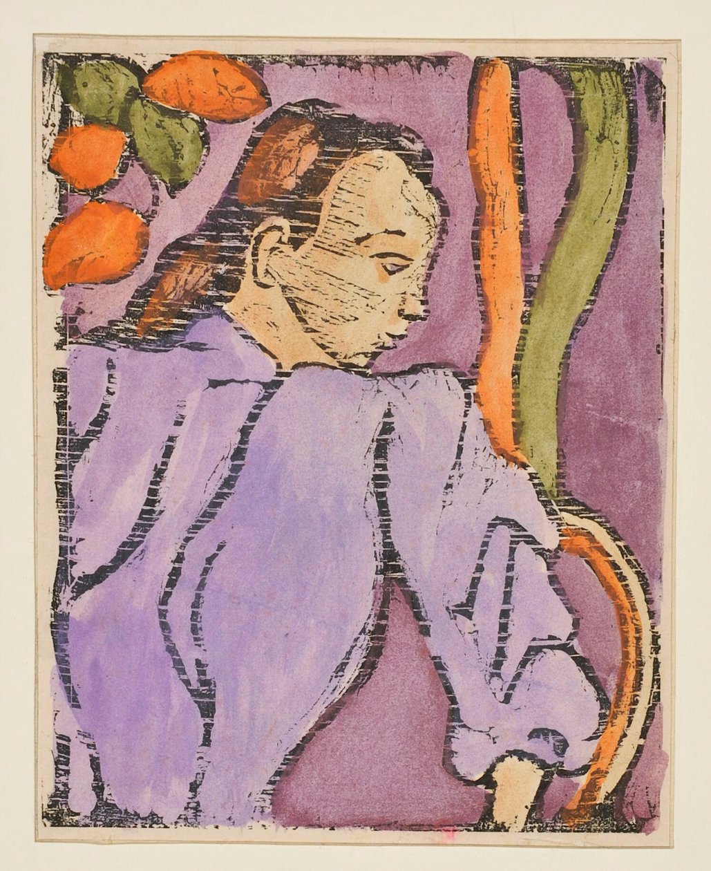 Dans un jardin [épreuve a] - Emile Bernard