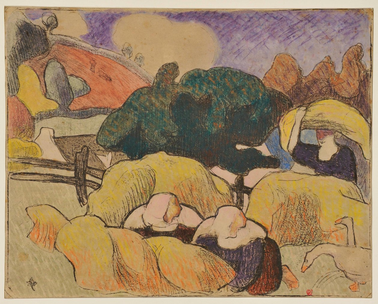 Frauen beim Heumachen - Emile Bernard