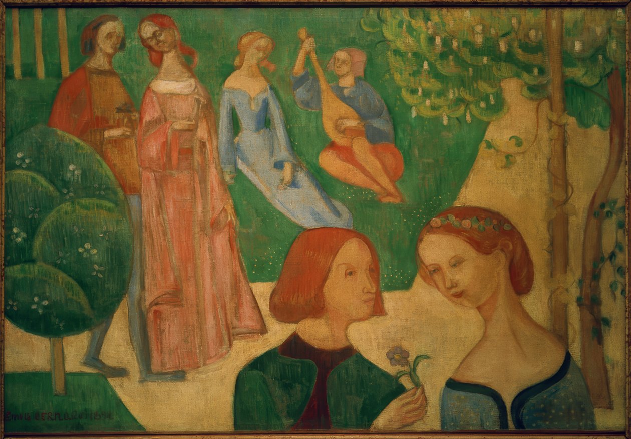 Dans un parc autrefois - Emile Bernard
