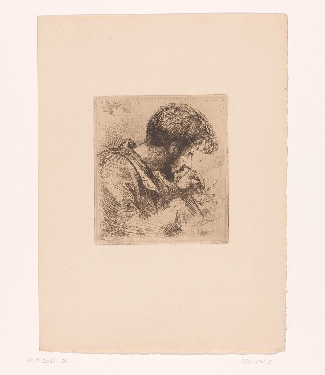 Portret van Paul Adolphe Rajon - Emile Boilvin