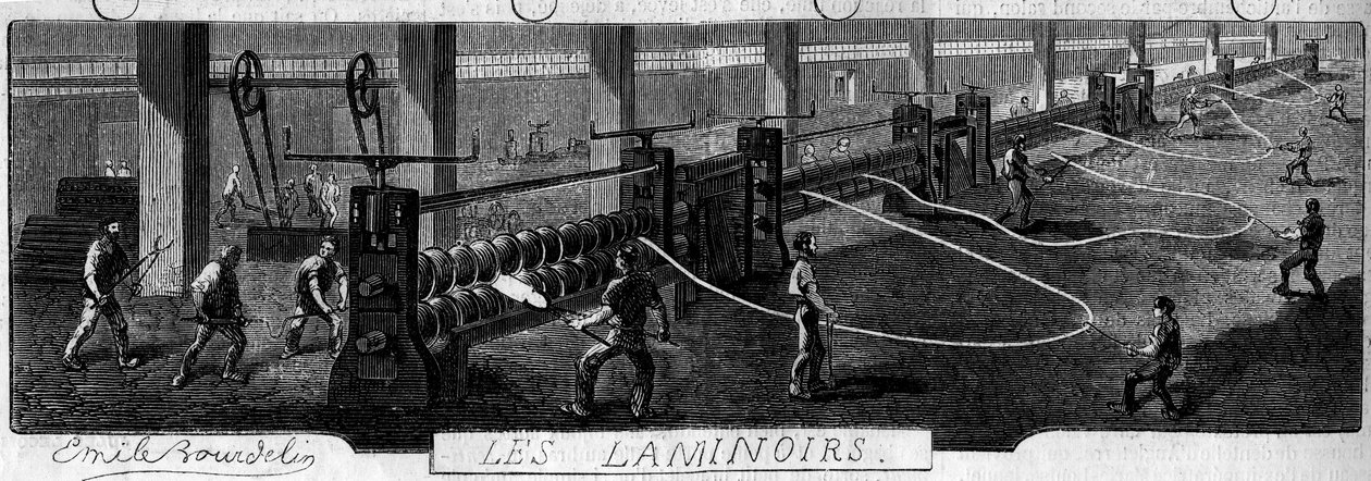 Forges de la Franche-Comté : laminoirs. Usine de Fraisans, Jura (39) - Emile Bourdelin