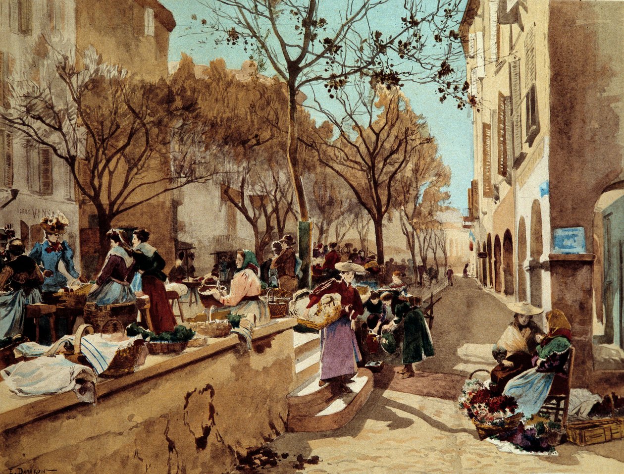 Une journée de marche en Provence au XIXe siècle - Emile Charles Dameron