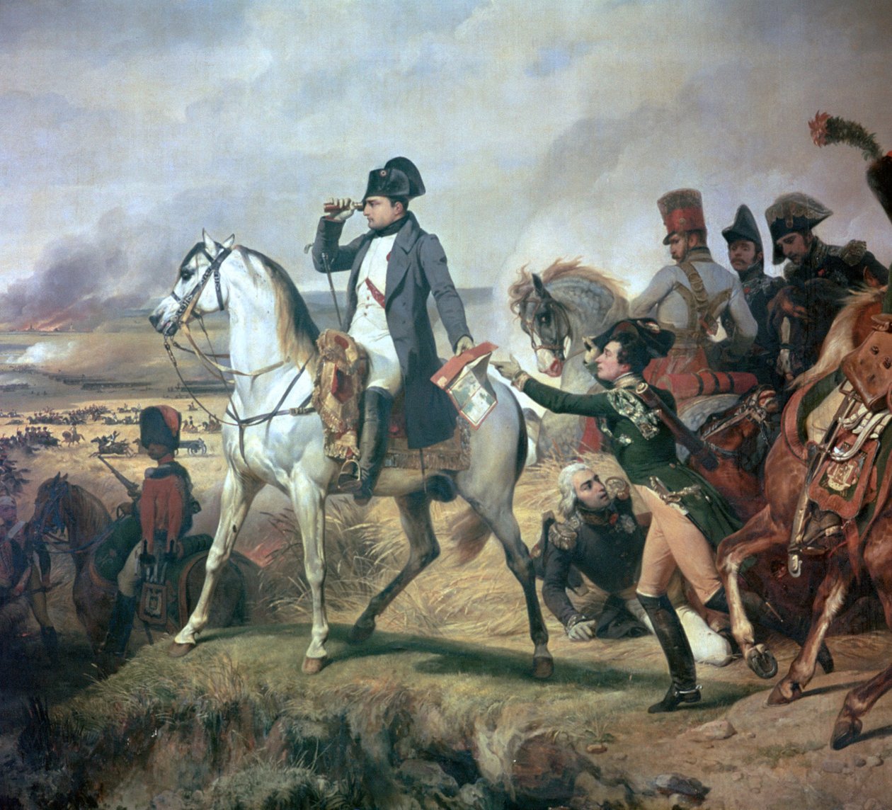 Napoléon à la Bataille de Wagram, 19e siècle - Emile Jean Horace Vernet