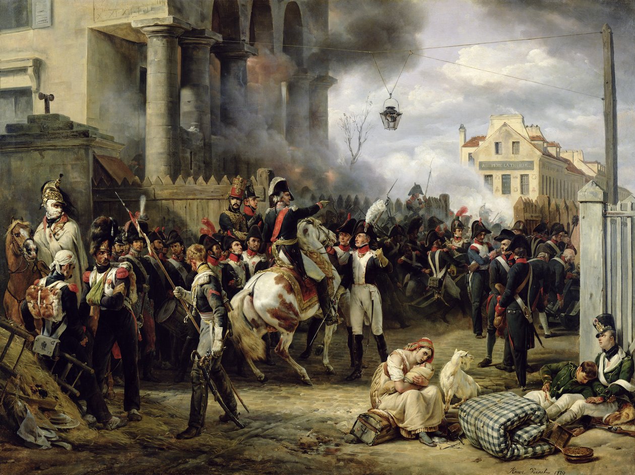 La porte de Clichy pendant la défense de Paris, 30 mars 1814, 1820 - Emile Jean Horace Vernet