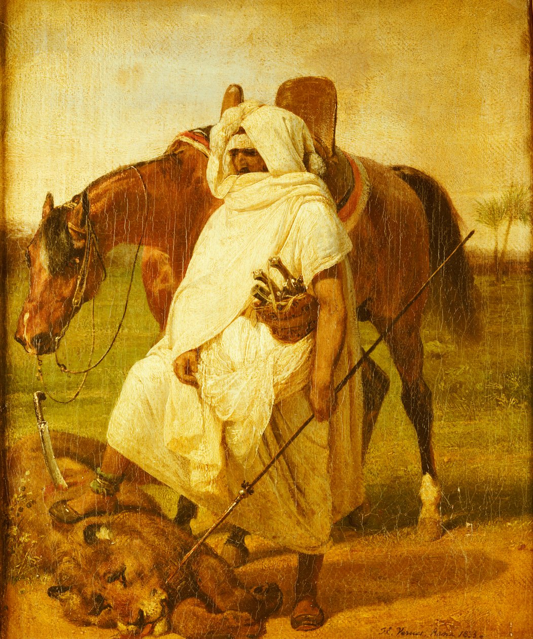 Le Chasseur de lions, 1833 - Emile Jean Horace Vernet