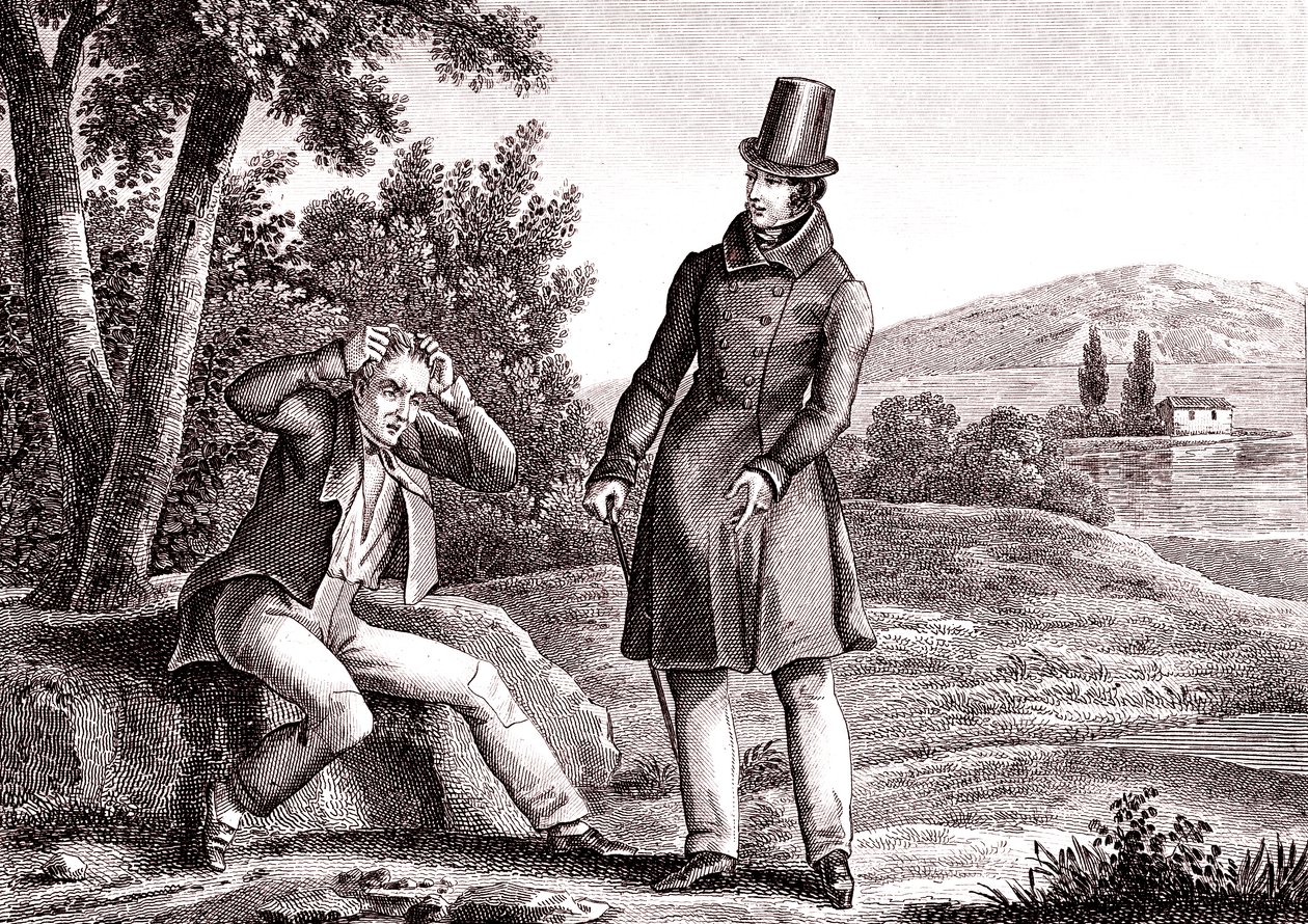 Le misérable perd son trésor, Fable de La Fontaine - Emile Joseph Alexandre Gouget