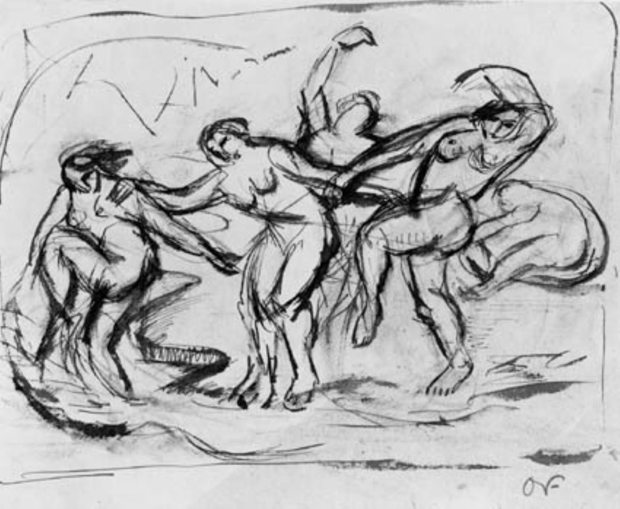 Composition de figures avec des femmes se baignant et dansant - Emile Othon Friesz