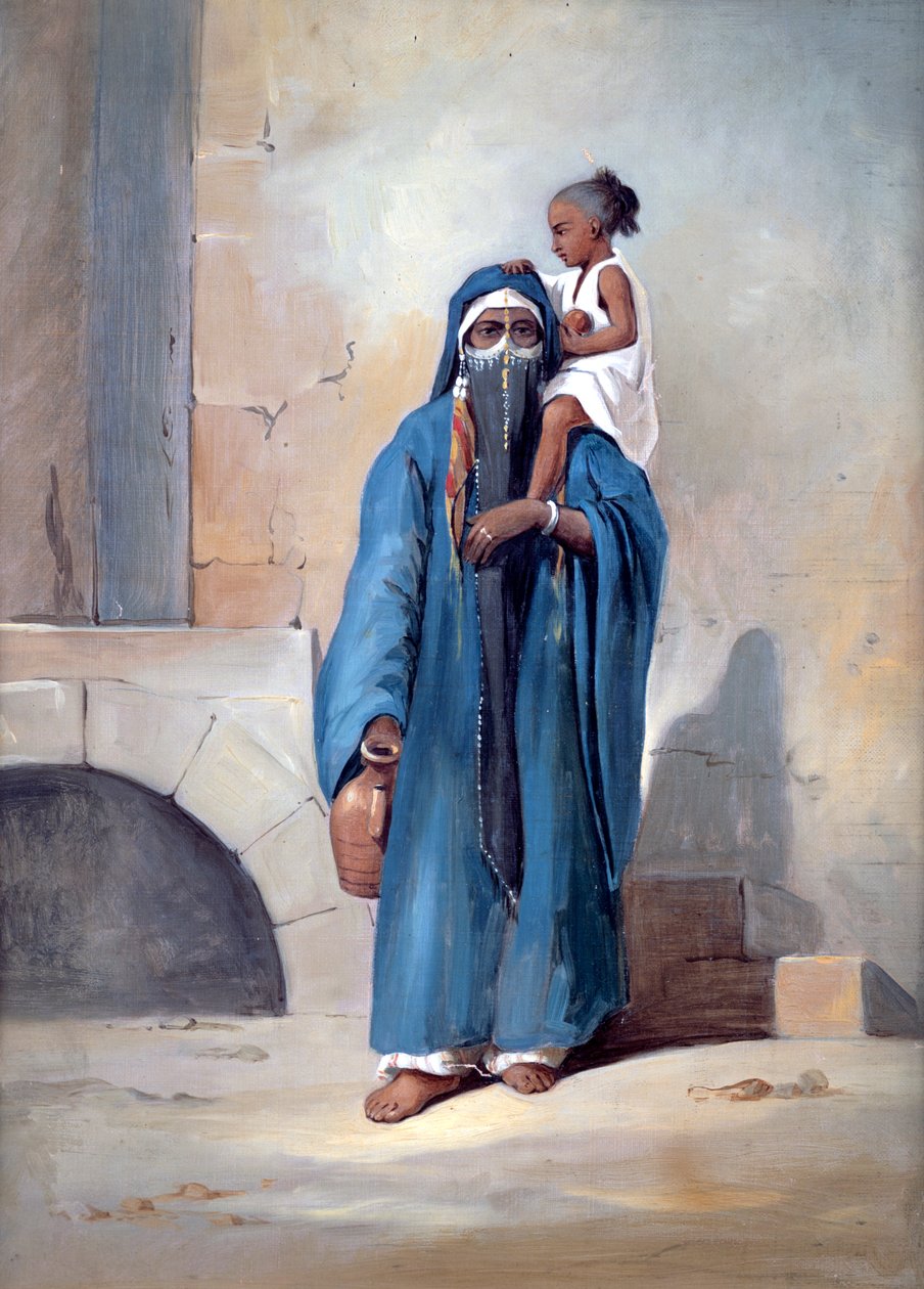Femme égyptienne voilée - Emile Prisse d