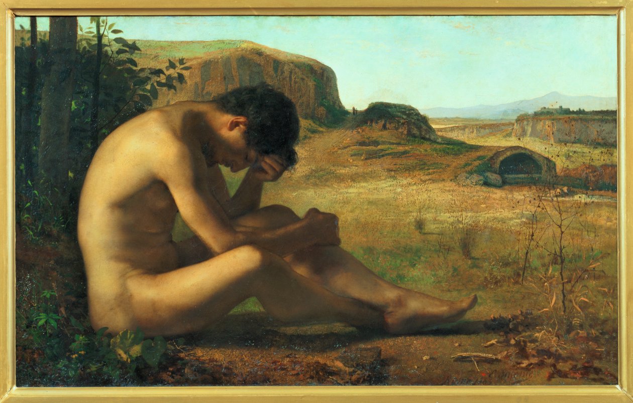 Le fils prodigue (peinture sur toile) - Emile Salome
