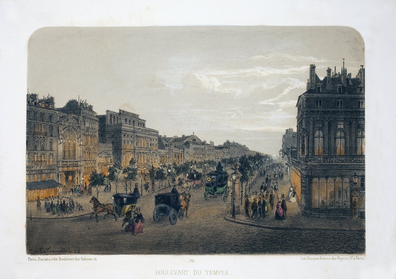 Boulevard du Temple, Paris - Emile de la Tramblais