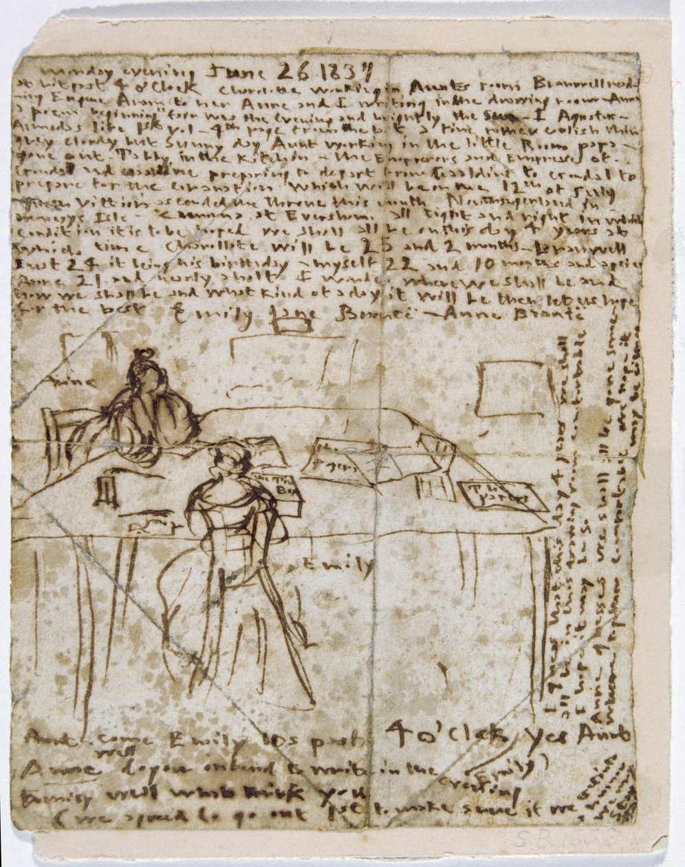 Papier de journal intime, 1837 - Emily Bronte