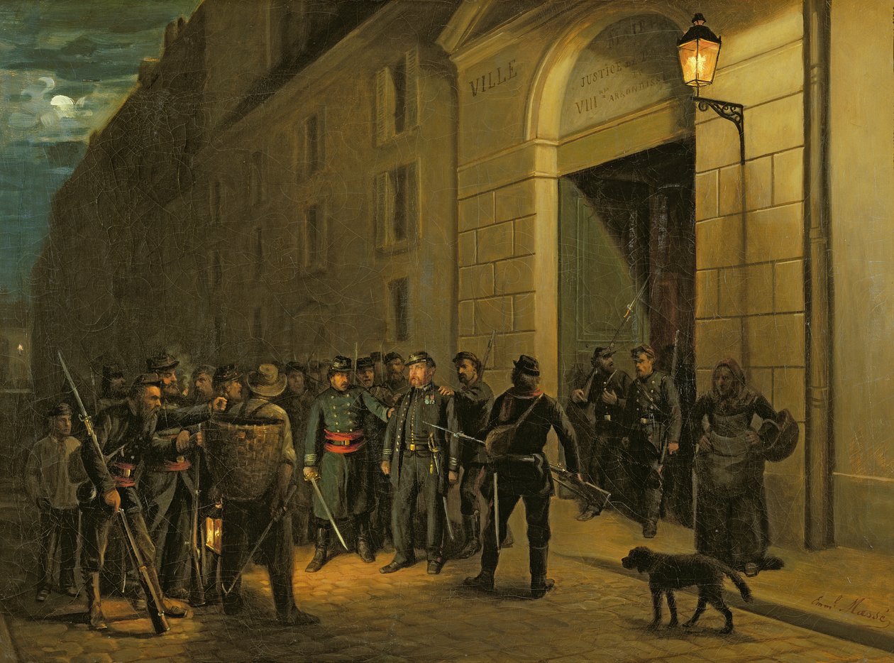 Arrestation des généraux Lecomte et Clément Thomas pendant la Commune de Paris - Emmanuel Masse