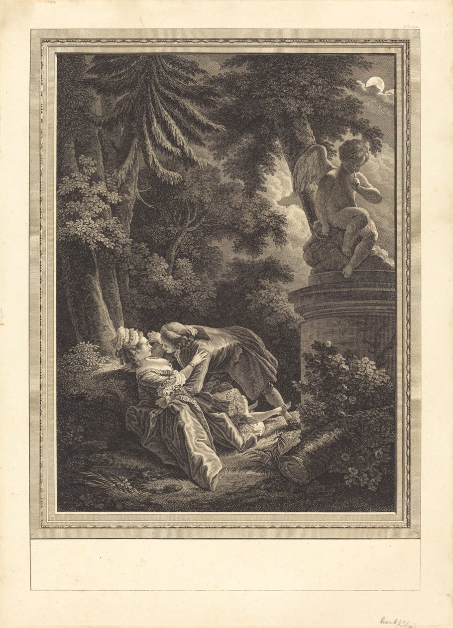 La nuit - Emmanuel Jean Nepomucène de Ghendt after Pierre Antoine Baudouin