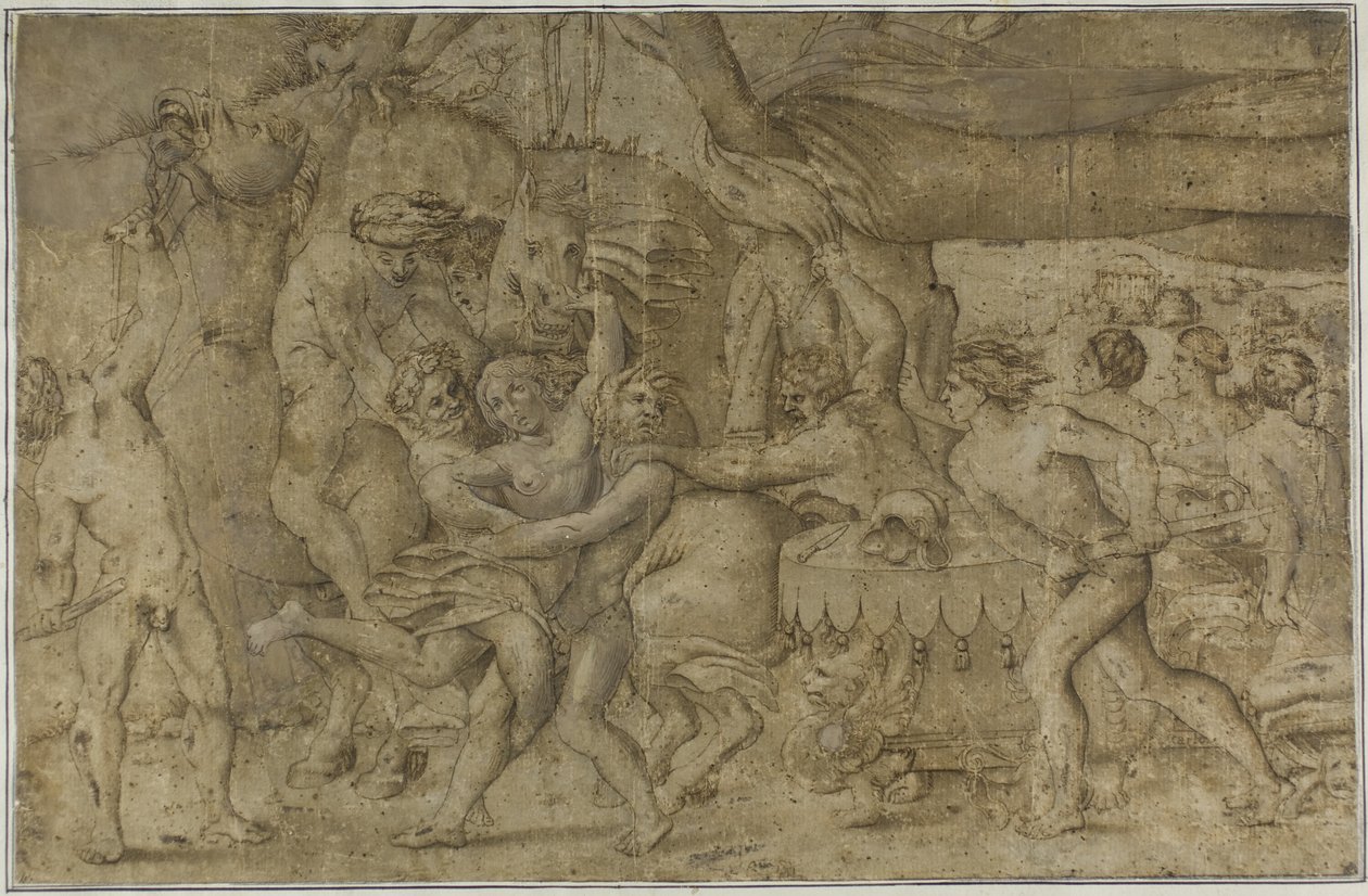 Bataille des Lapithes et des Centaures - Enea Vico