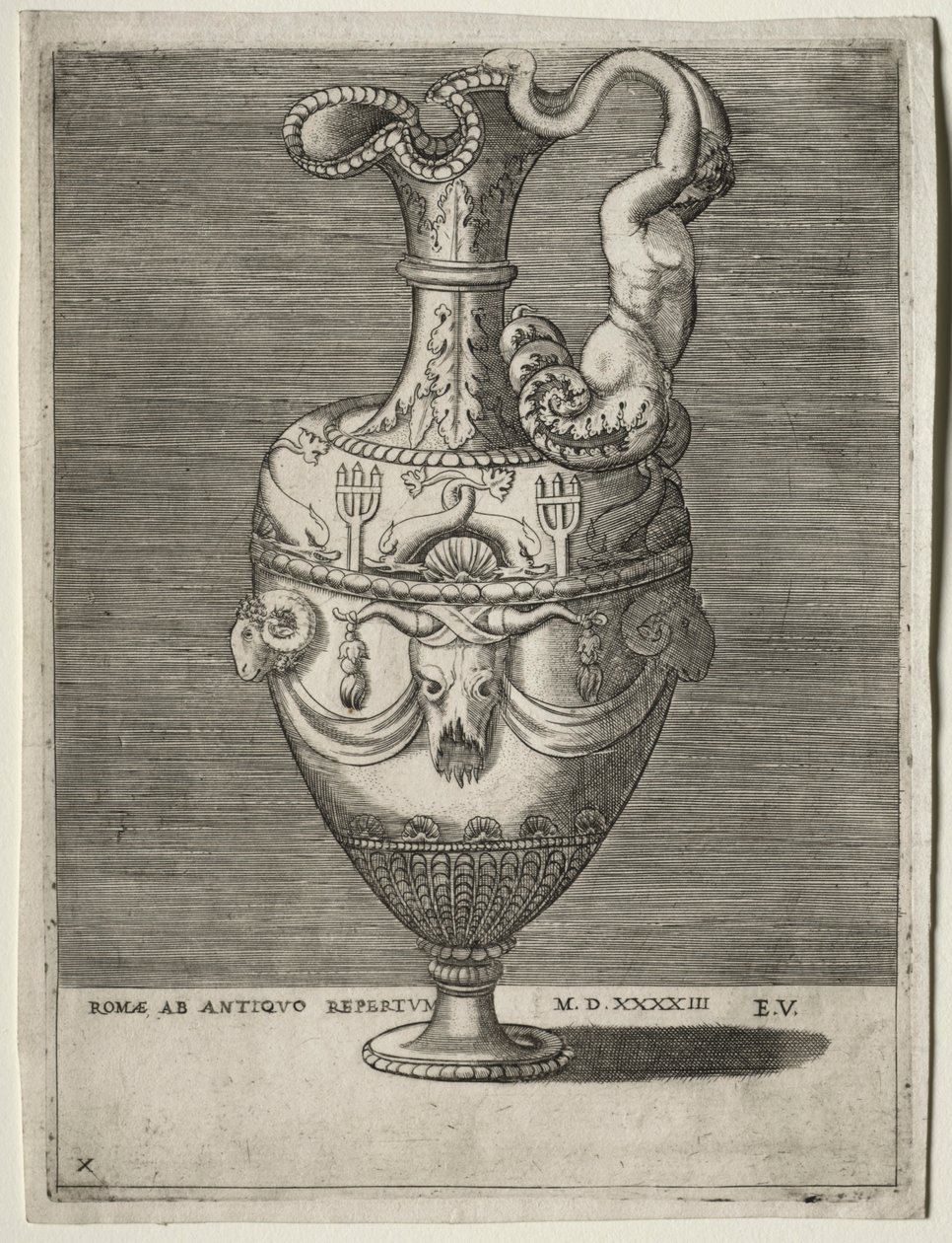 Aiguière ornée de dauphins, 1543 - Enea Vico