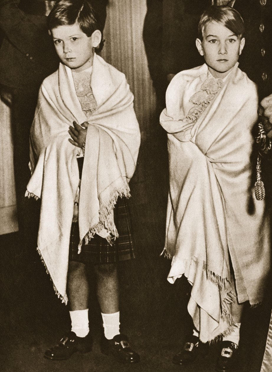 Prince Michael de Kent et Prince William de Gloucester, garçons d