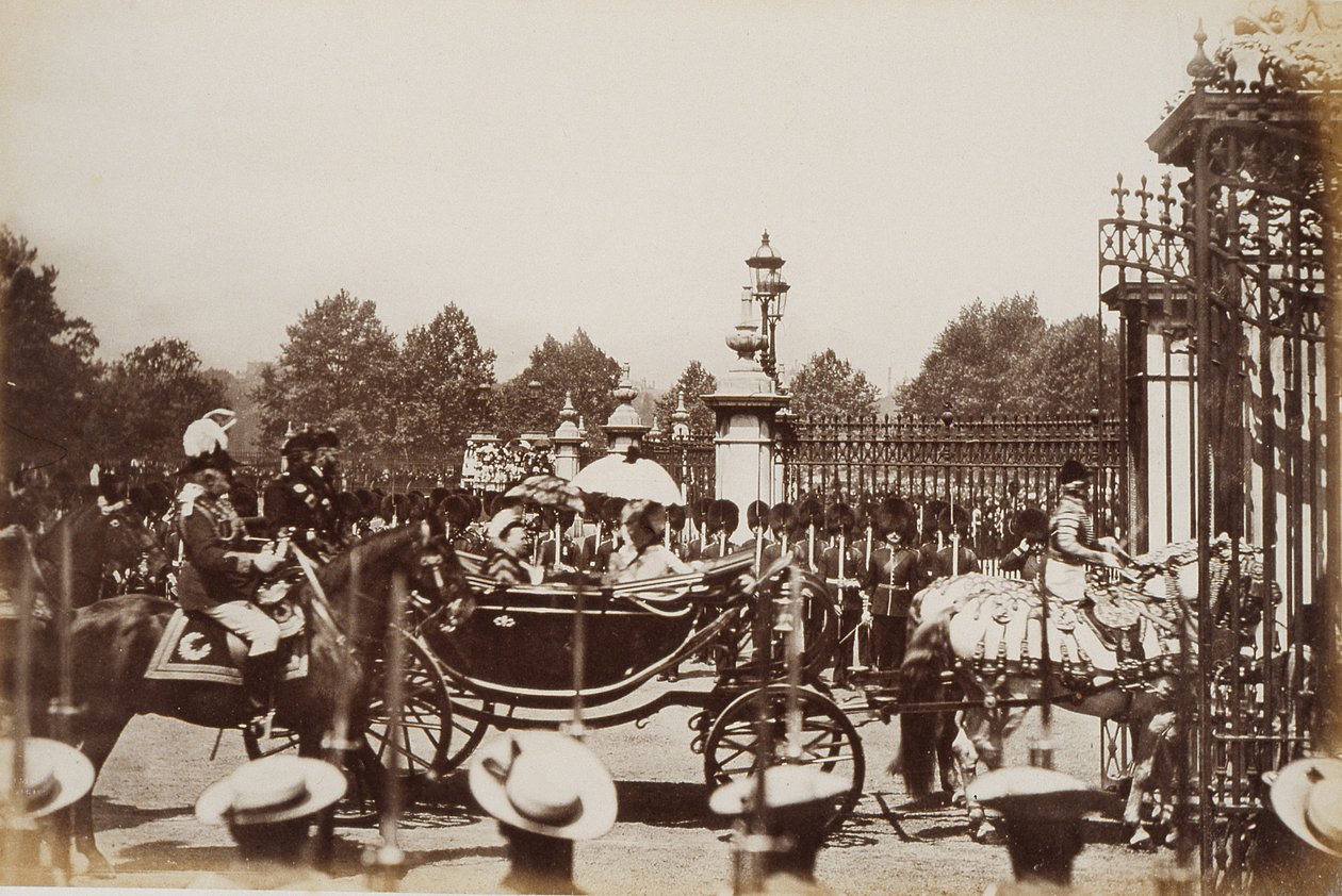 La reine Victoria (1819-1901) traversant le centre de Londres lors des célébrations de son Jubilé d