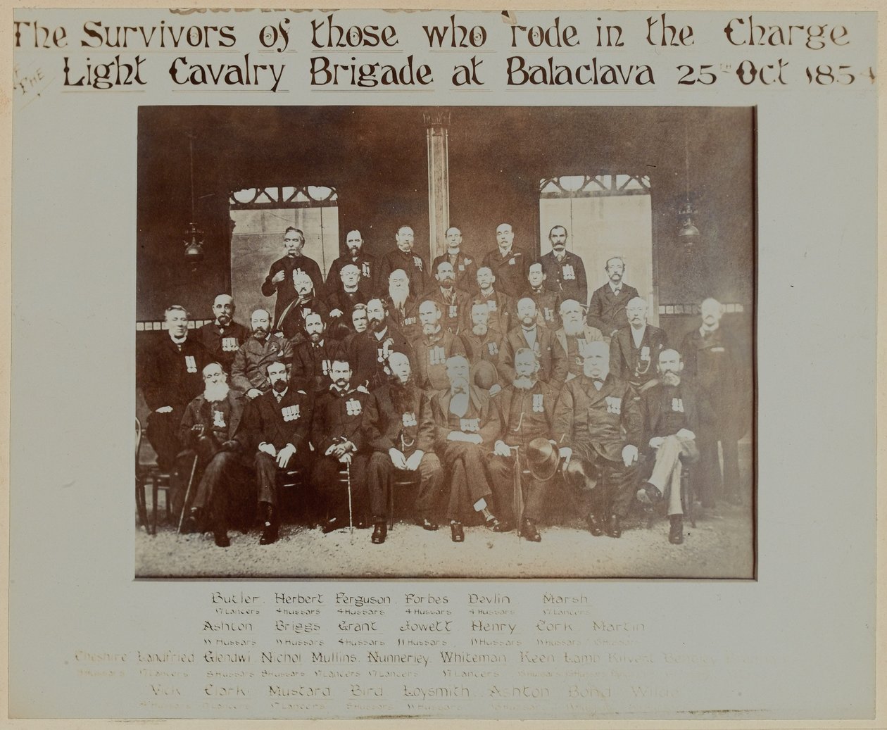 Survivants de la Charge de la Brigade Légère, Bataille de Balaclava, 1854 - English Photographer