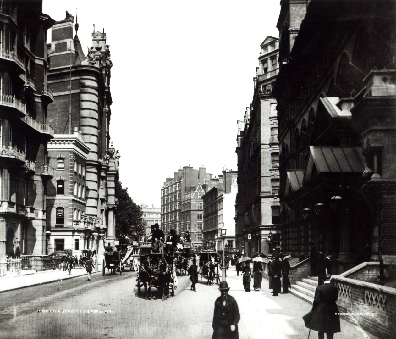 Rue Victoria, Londres, vers 1890 - English Photographer