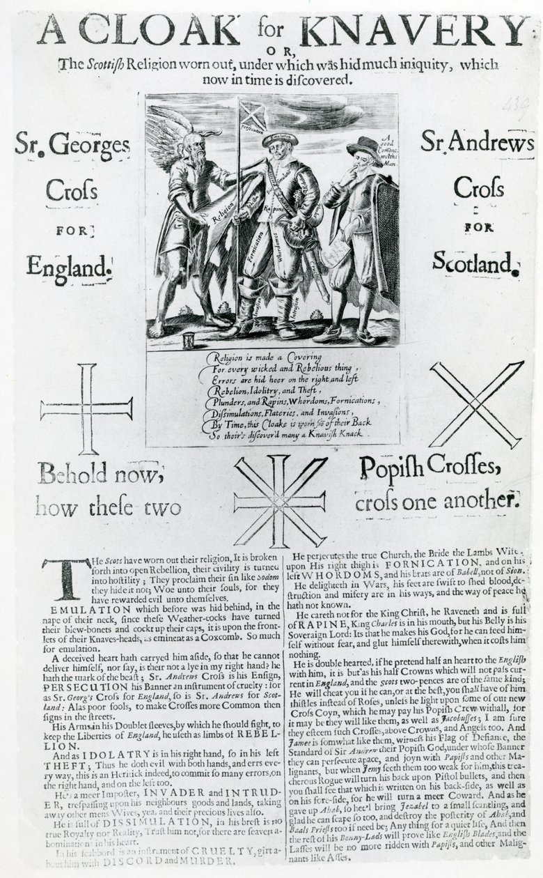 Un manteau pour la fourberie, 1642 - English School