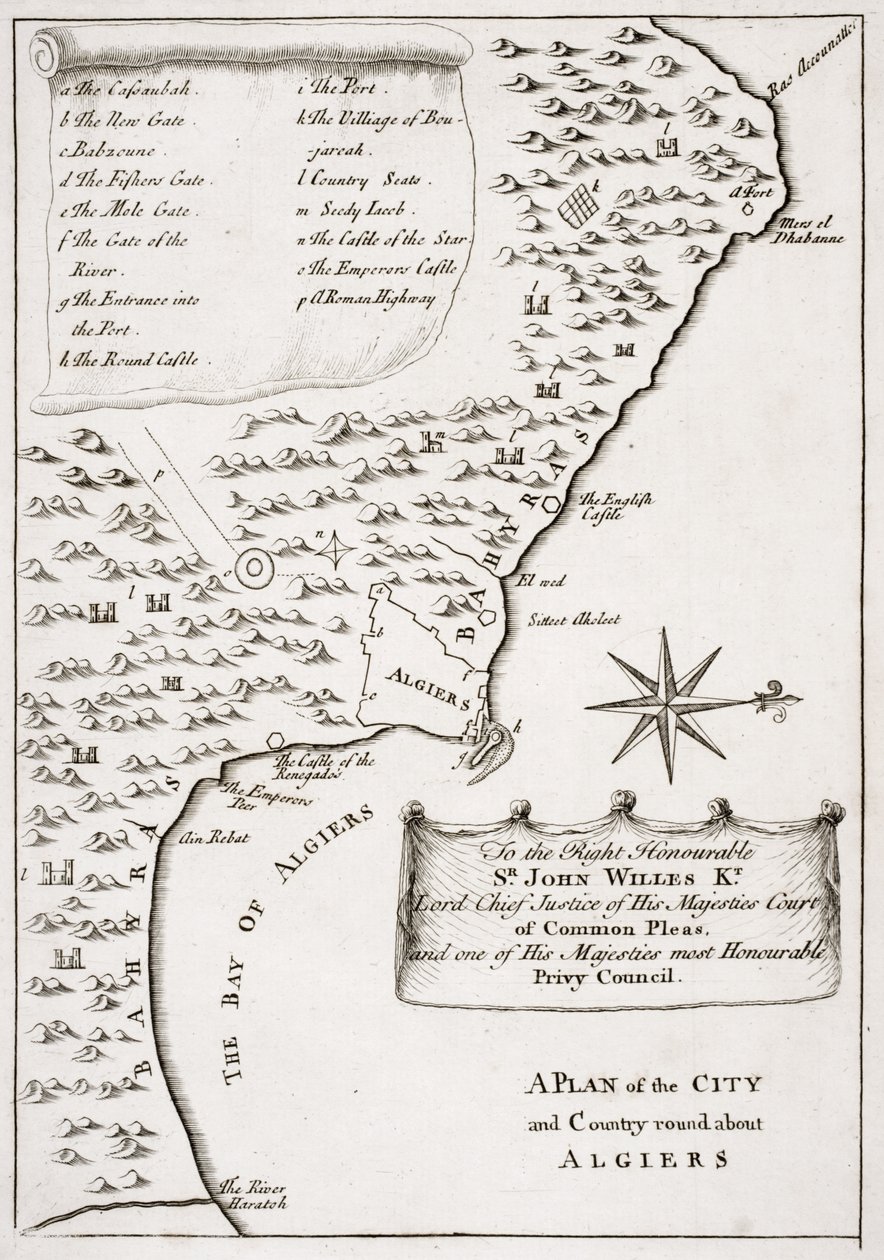 Plan de la ville et de la campagne autour d
