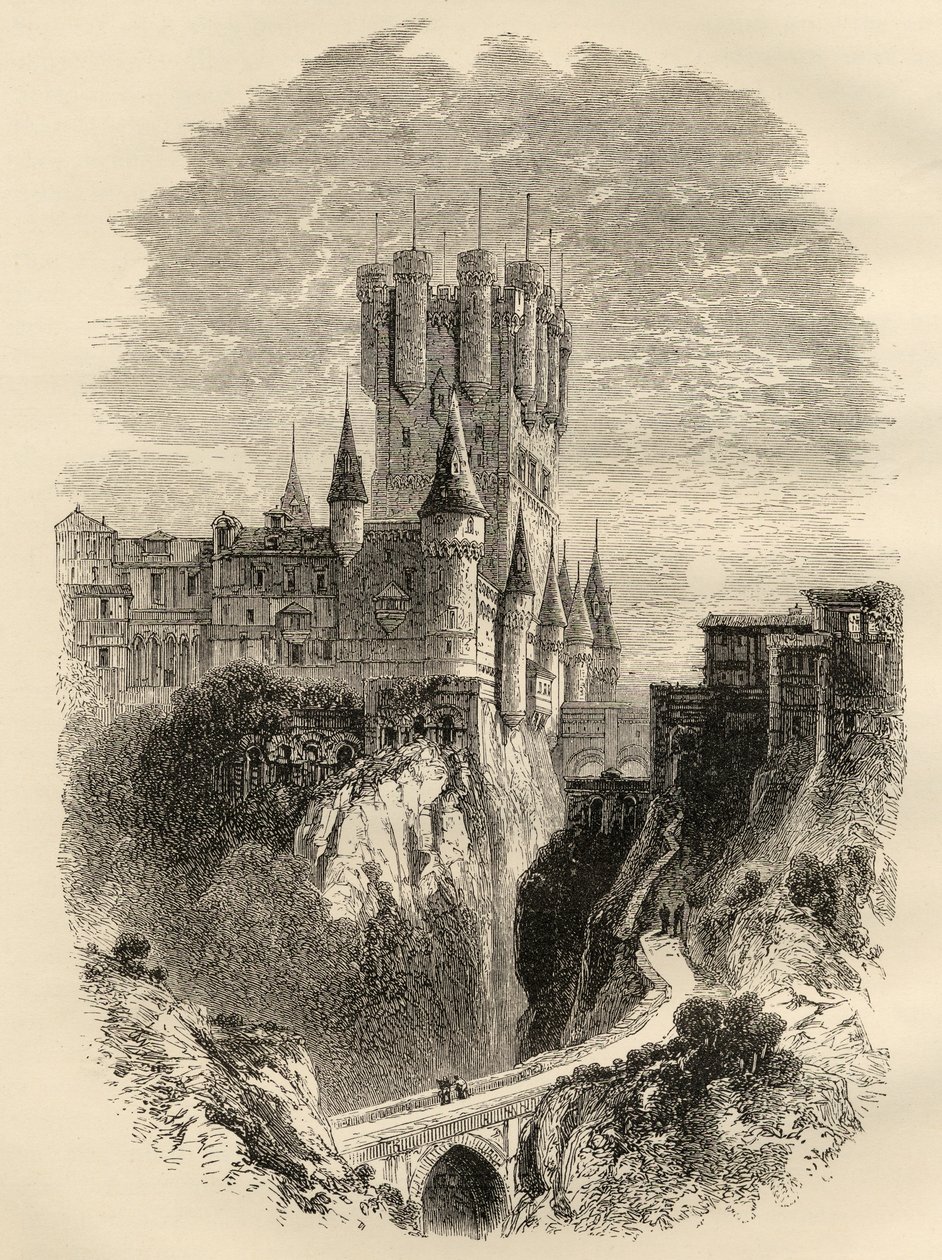 Alcazar à Ségovie, Espagne avant l