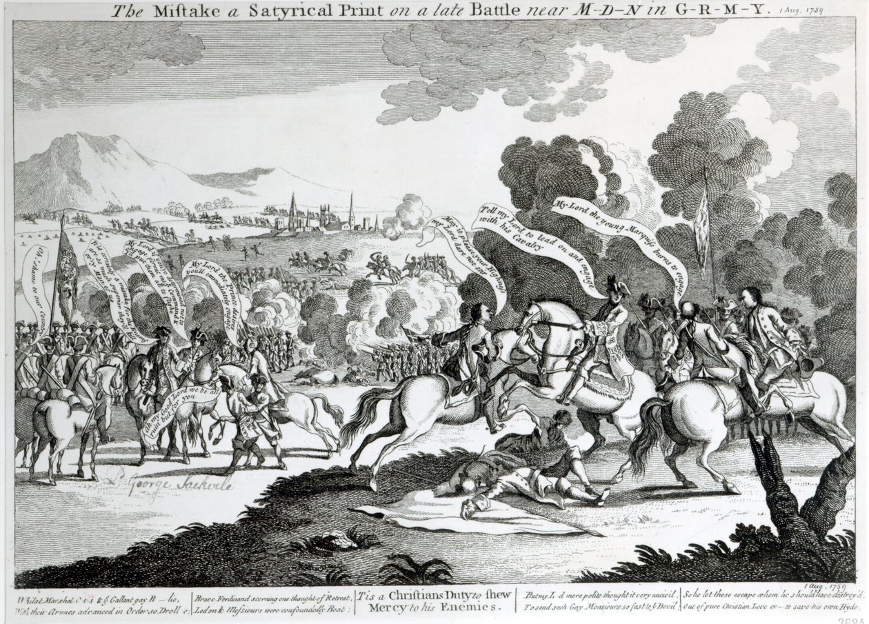 Bataille de Minden, 1er août 1759 - English School