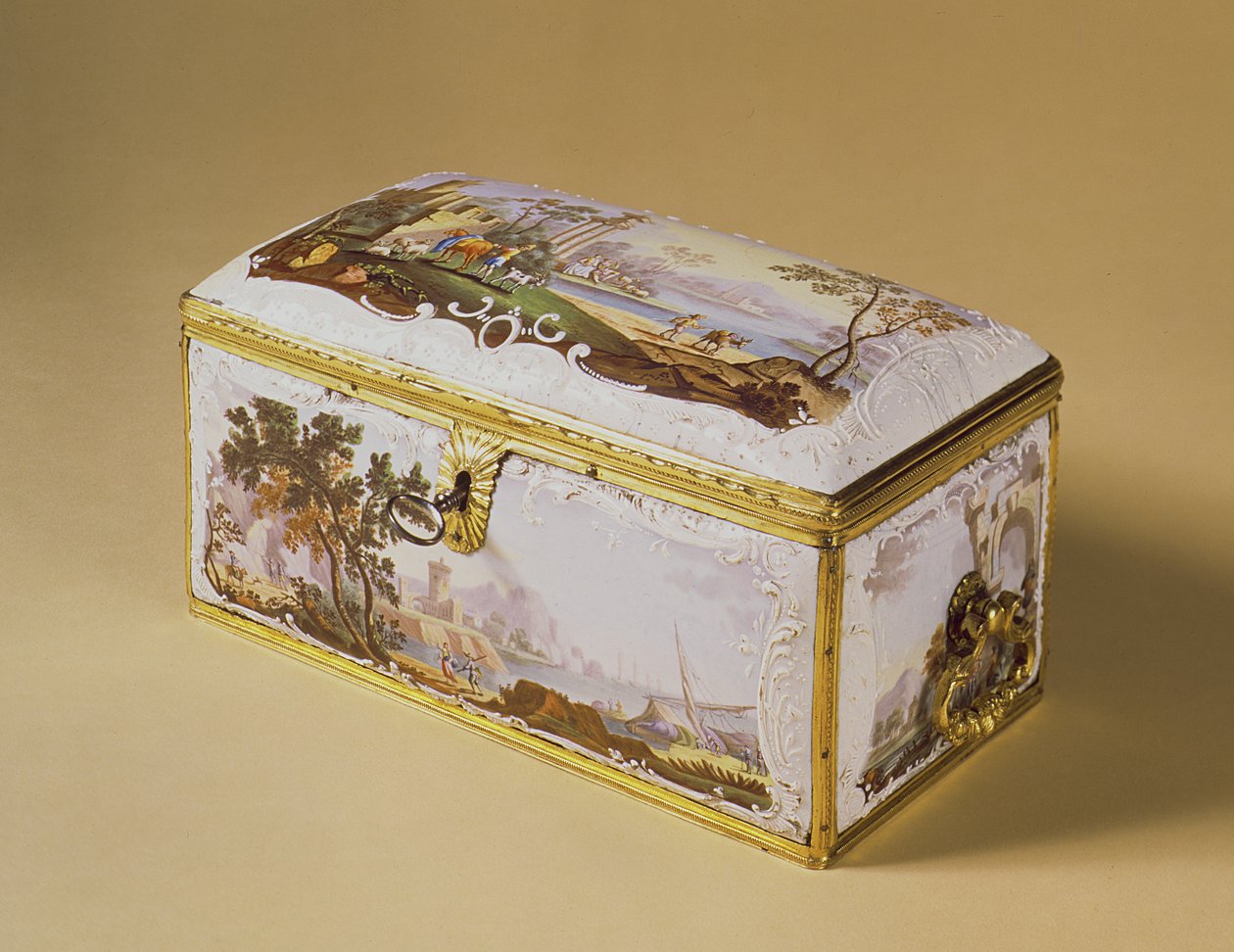 Boîte à thé de Bilston, 1770 - English School