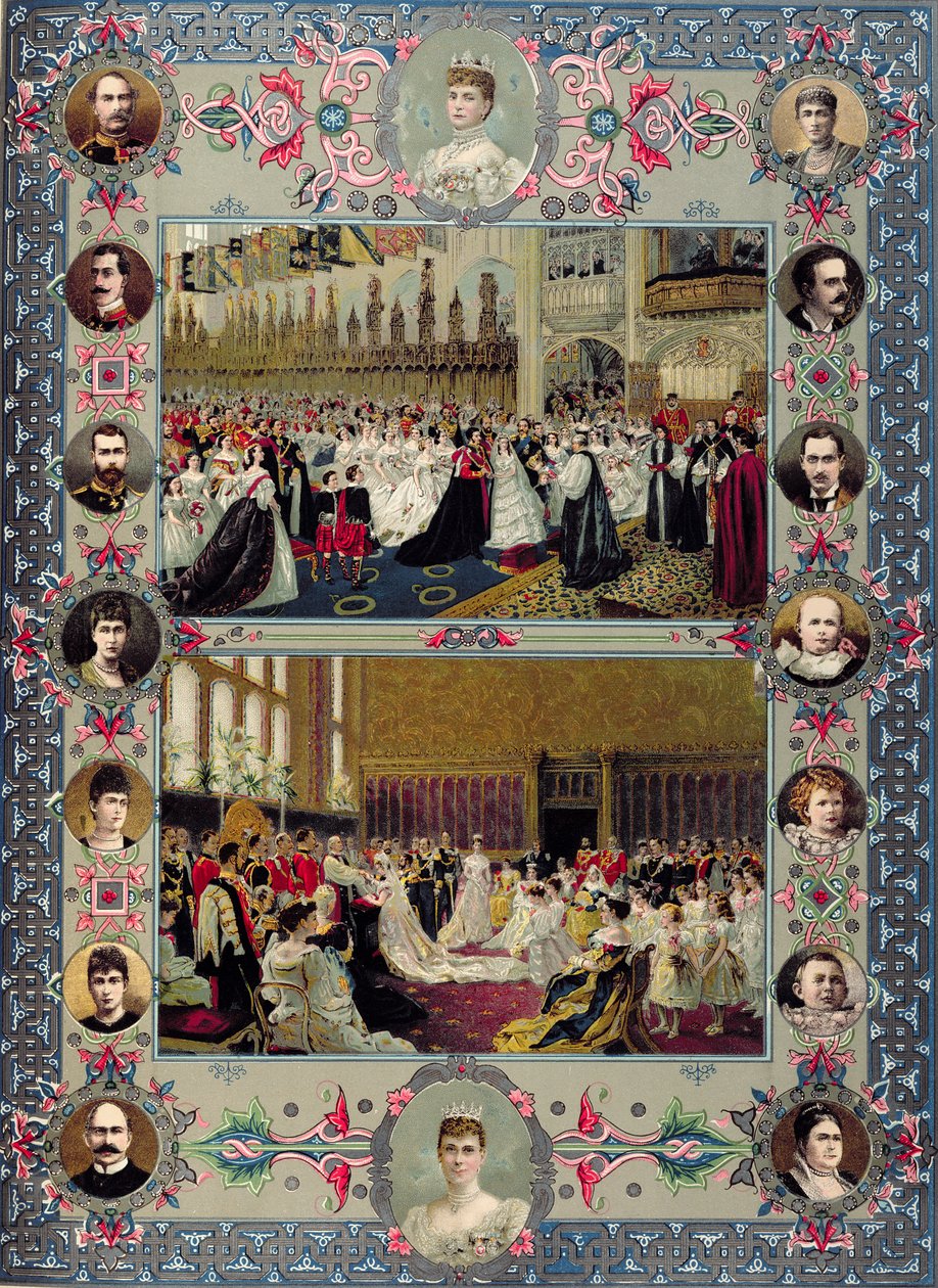Souvenirs du mariage royal britannique, 1897 - English School