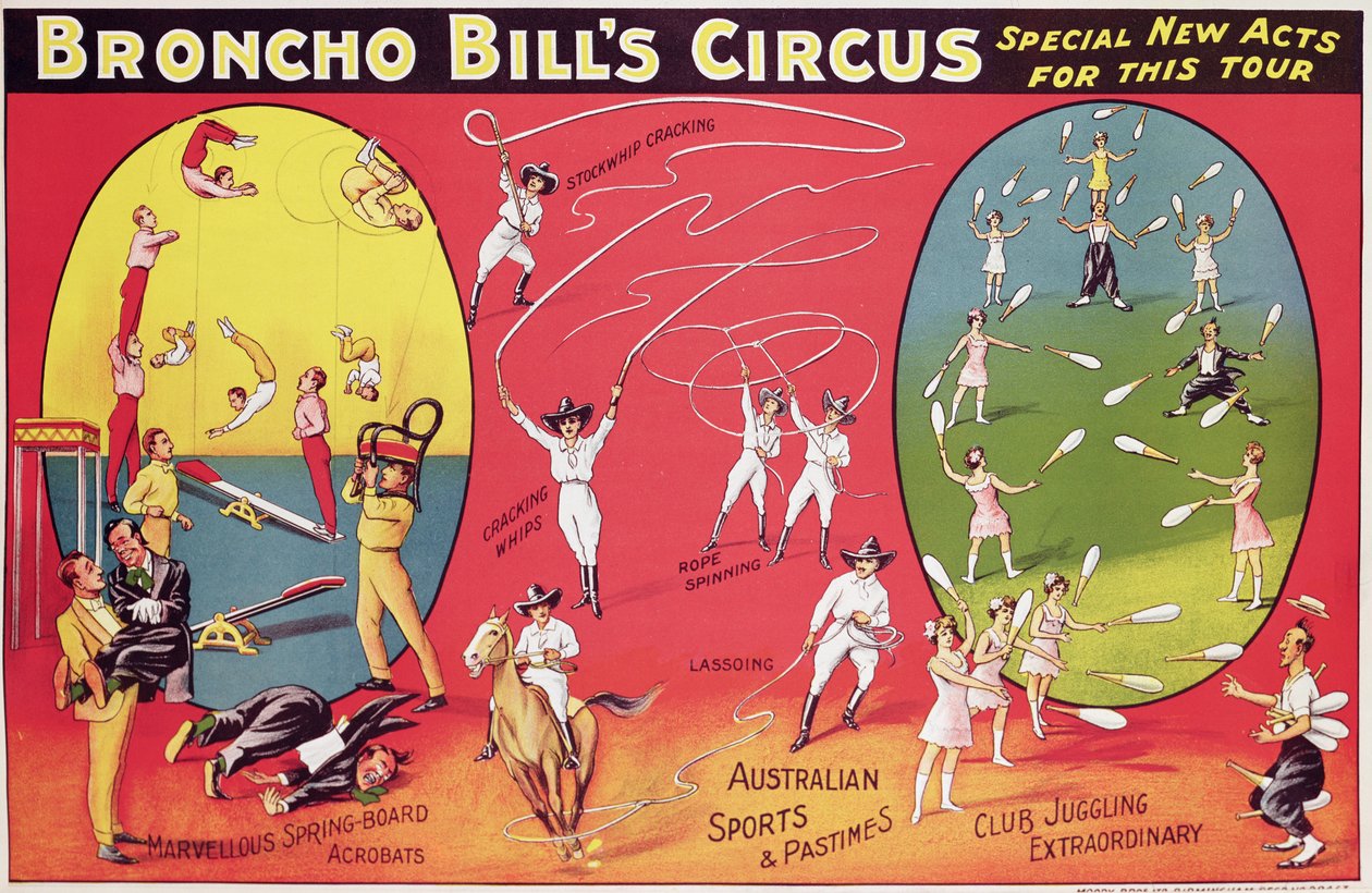 Le Cirque de Broncho Bill, Birmingham c.1890-1910 - English School