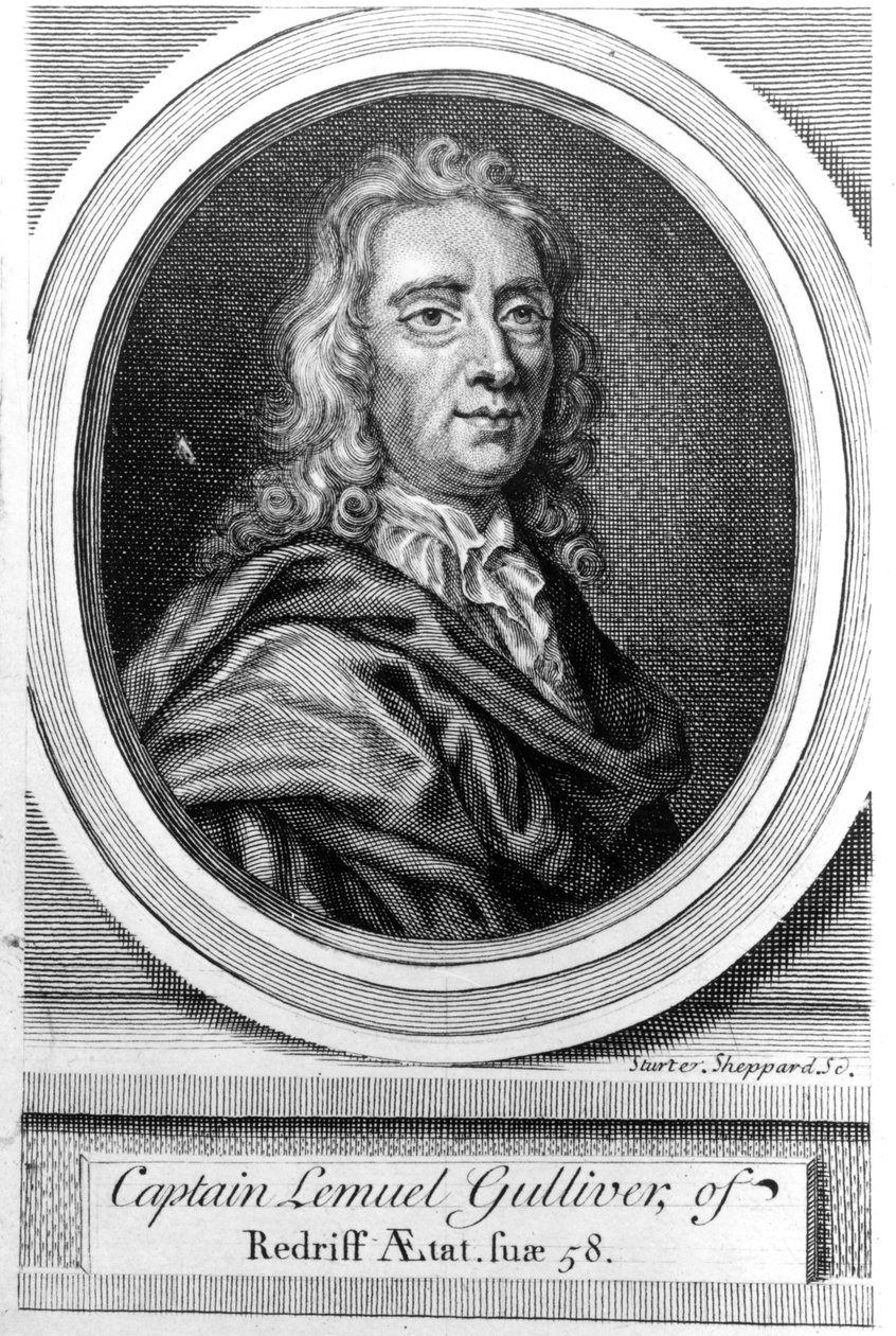 Capitaine Lemuel Gulliver, 1726 - English School