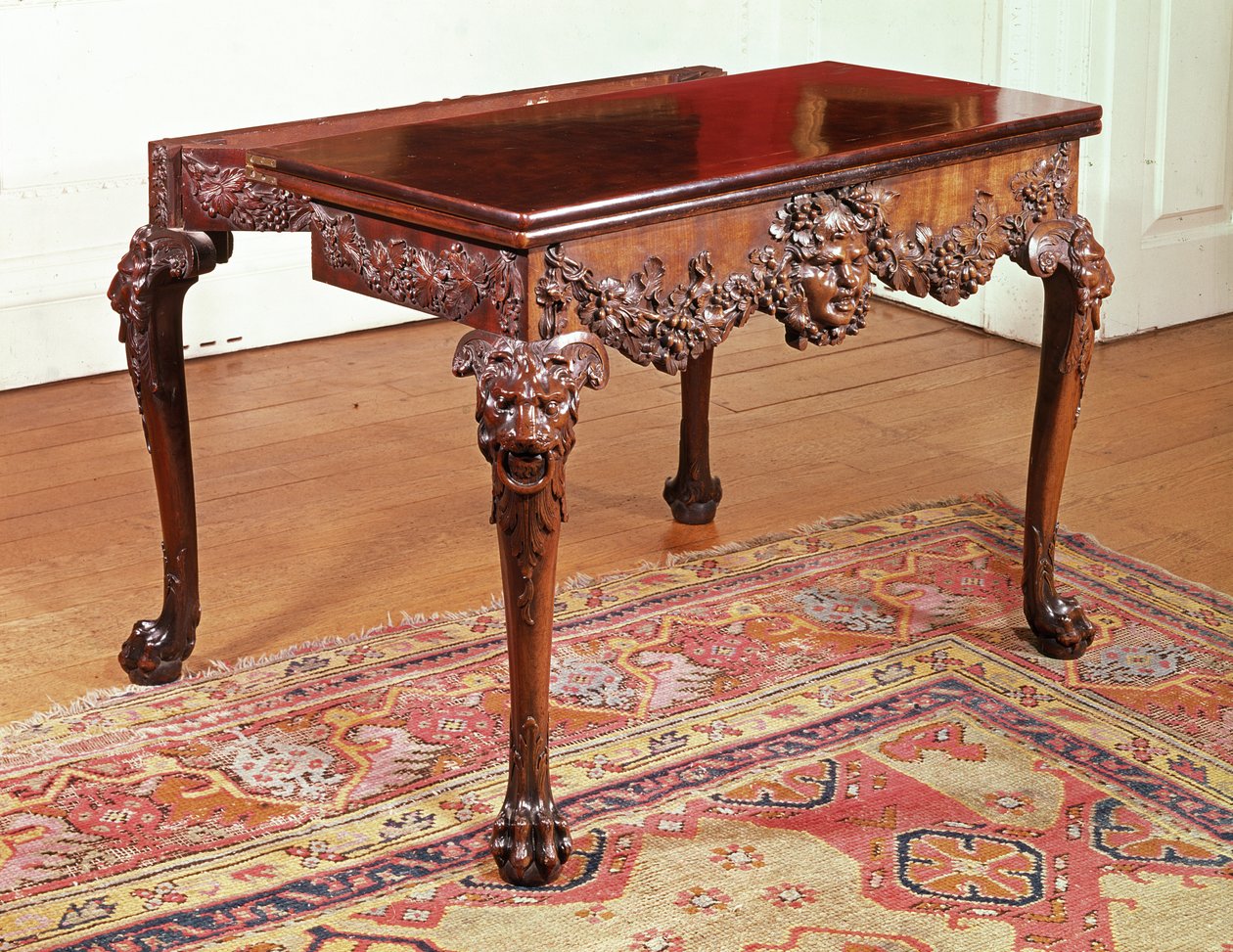 Table de jeu, vers 1740 - English School